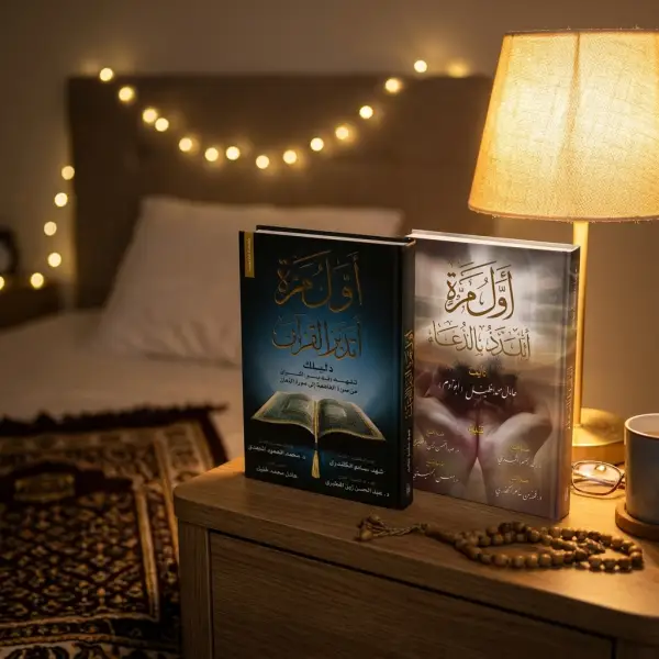 أول مرة أتدبر القرآن + أول مرة أتلذذ بالدعاء (أفضل كتابين)