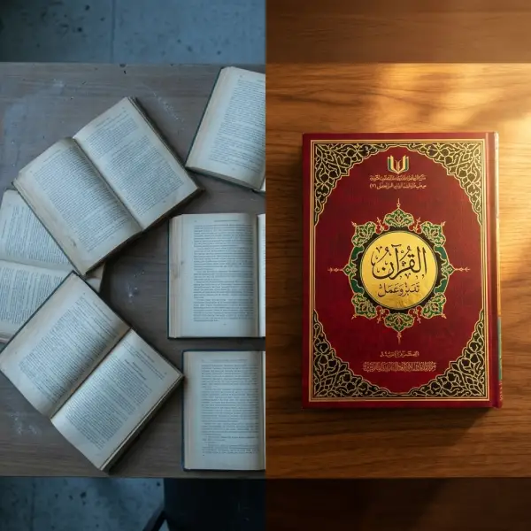 كتاب القرآن تدبر وعمل أكبر مقاس (20 × 29 سم)