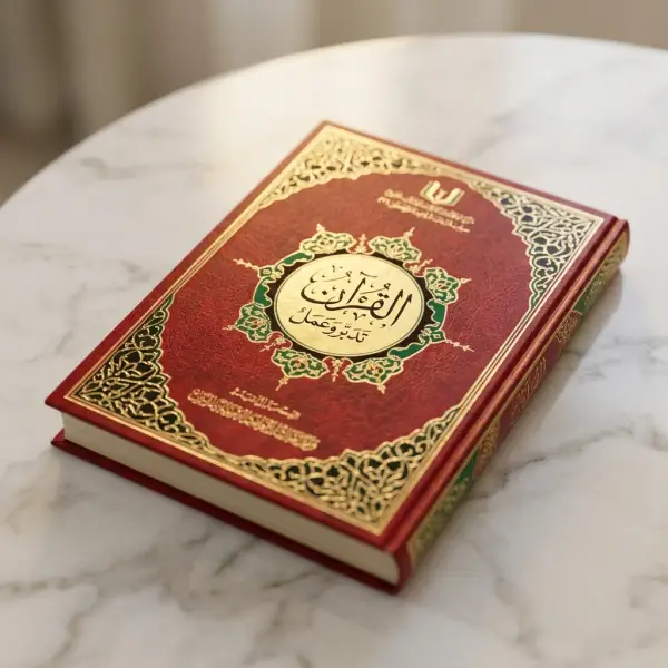 كتاب القرآن تدبر وعمل أكبر مقاس (20 × 29 سم)